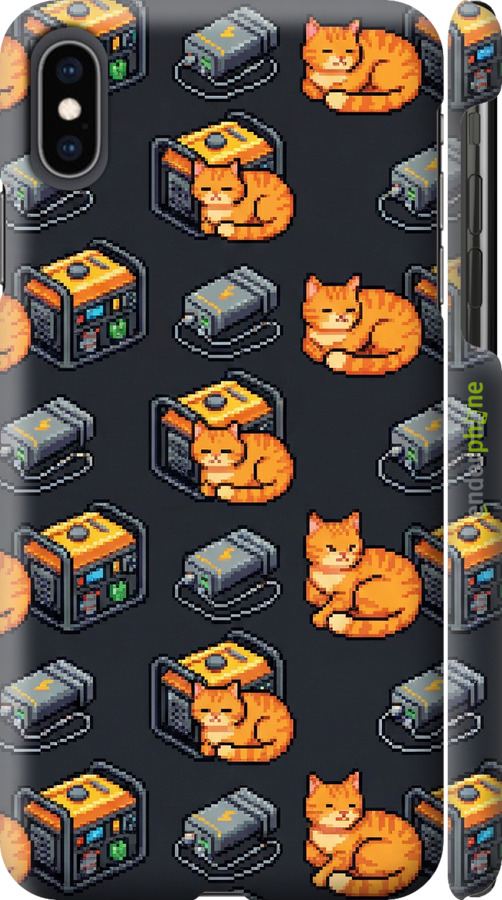 3D пластиковый глянцевый чехол Autonomous Zone для Apple iPhone XS Max - 6771c-1557 изображение 