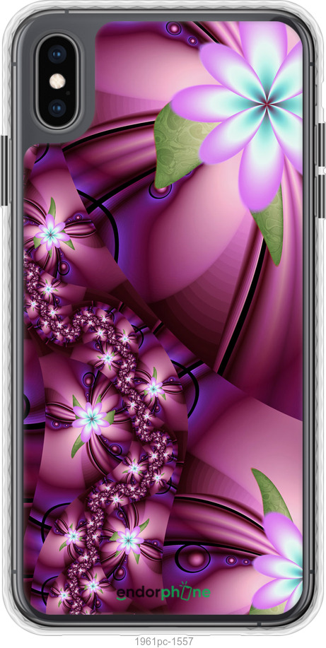 

Чохол Bumper чохол "Квіткова мозаїка" для iPhone XS Max, Рожевий