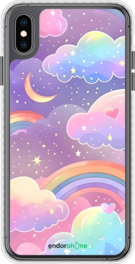 Чохол Bumper чехол Хмари та веселка для Apple iPhone XS Max - 6312pc-1557 изображение 