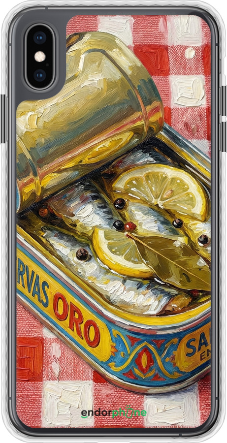 Чохол Bumper чехол Vintage Sardine Tin Phone для Apple iPhone XS Max - 6772pc-1557 изображение 