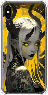 Силіконовий протиударний с посиленими кутами чехол Аніме демон 2 для Apple iPhone XS Max - 6309sp-1557 изображение 
