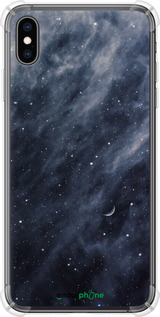 Силикон с усиленными углами чехол Голубые облака, Голубая луна для Apple iPhone XS Max - 6398sp-1557 изображение 