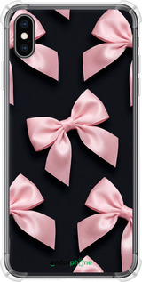 Силіконовий протиударний с посиленими кутами чехол Coquette Ribbons Dark Coquette для Apple iPhone XS Max - 6767sp-1557 изображение 