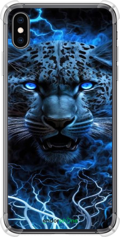 Силикон с усиленными углами чехол Ледяной леопард для Apple iPhone XS Max - 6460sp-1557 изображение 