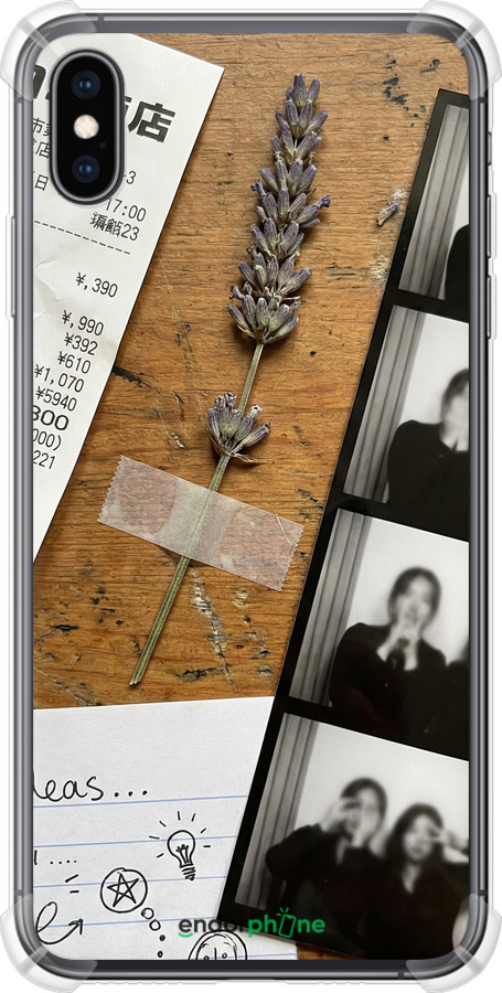 Силіконовий протиударний с посиленими кутами чехол Aesthetic Scrapbook Collage для Apple iPhone XS Max - 6773sp-1557 изображение 