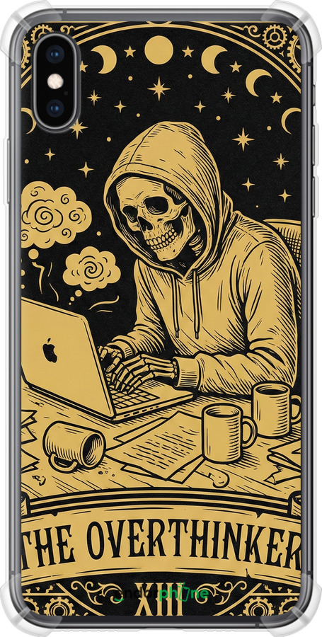 Силикон с усиленными углами чехол The Overthinker для Apple iPhone XS Max - 6774sp-1557 изображение 