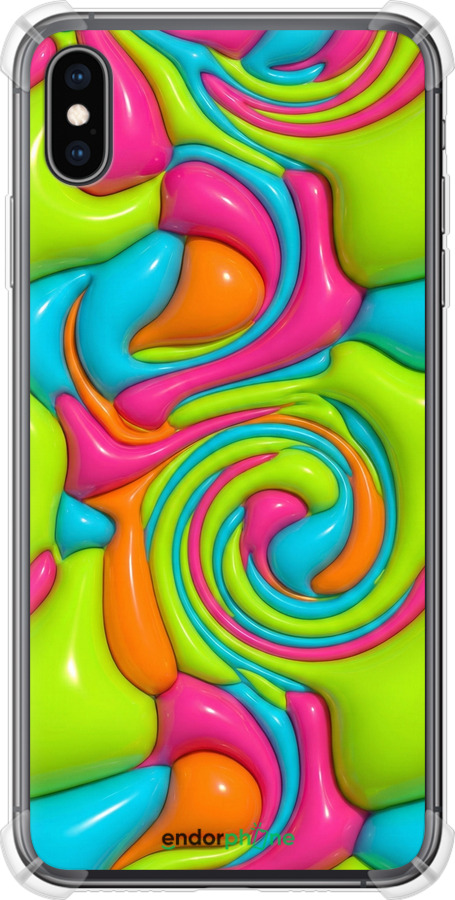 Силіконовий протиударний с посиленими кутами чехол Y2K Jelly Dream для Apple iPhone XS Max - 6780sp-1557 изображение 