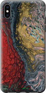 2D пластиковый чехол С изображением абстрактной живописи для Apple iPhone XS Max - 6530t-1557 изображение 