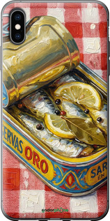 2D пластиковий чехол Vintage Sardine Tin Phone для Apple iPhone XS Max - 6772t-1557 изображение 