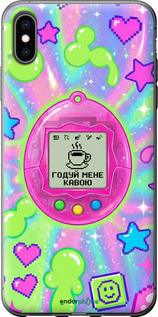 2D пластиковый чехол Y2K Aesthetic Retro Pet: Годуй мене кавою для Apple iPhone XS Max - 6784t-1557 изображение 