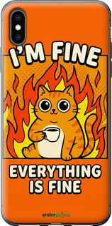 2D пластиковый чехол 'Funny Cat' для iPhone XS Max изображение 27