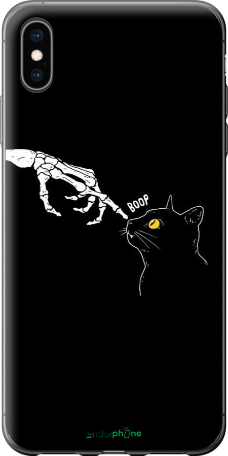 2D пластиковый чехол Кошка для Apple iPhone XS Max - 6505t-1557 изображение 