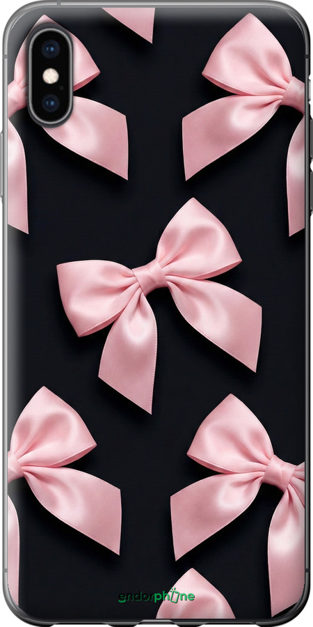 2D пластиковий чехол Coquette Ribbons Dark Coquette для Apple iPhone XS Max - 6767t-1557 изображение 