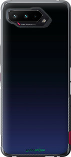Силіконовий чехол Градієнт у темно-синьому стилі для Asus ROG Phone 5 - 6542u-2530 изображение 