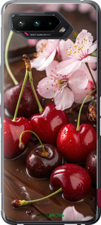 Силиконовый чехол Вишня в шоколаде для Asus ROG Phone 5 - 6698u-2530 изображение 