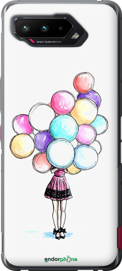 Силиконовый чехол Шарики для Asus ROG Phone 5 - 4387u-2530 изображение 