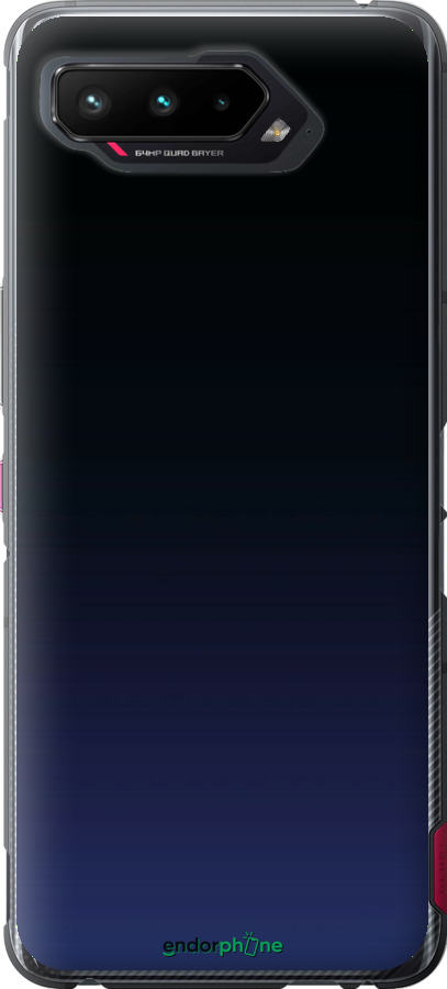 Силіконовий чехол Градієнт у темно-синьому стилі для Asus ROG Phone 5 - 6542u-2530 изображение 