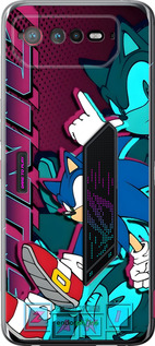 Силиконовый чехол Соник для Asus Rog Phone 6 - 6284u-3401 изображение 