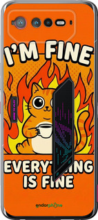 Силиконовый чехол Funny Cat для Asus Rog Phone 6 - 6786u-3401 изображение 