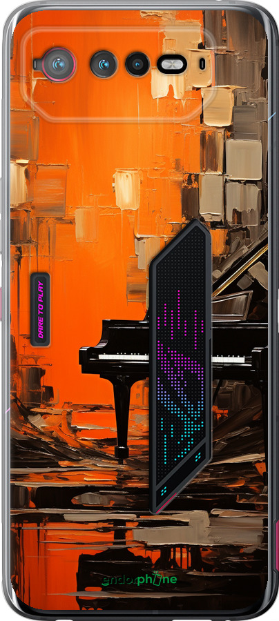 Силіконовий чехол Чохол для телефону Помаранчевий Рояль для Asus Rog Phone 6 - 5937u-3401 изображение 