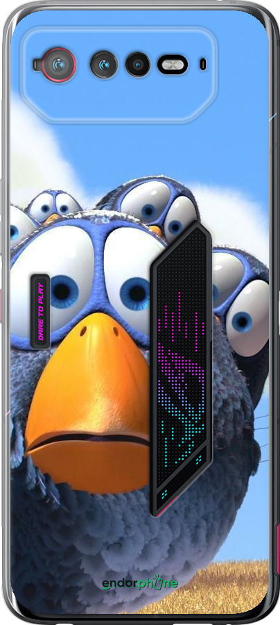 Силиконовый чехол Angry Birds для Asus Rog Phone 6 - 6008u-3401 изображение 