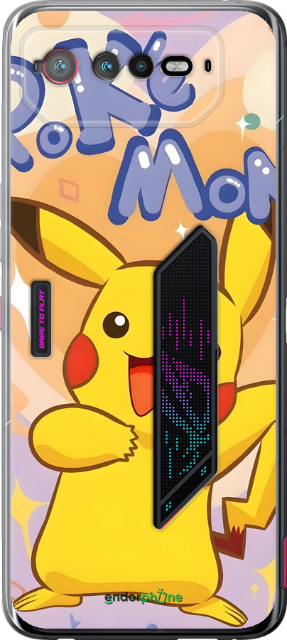 Силиконовый чехол Пикачу для Asus Rog Phone 6 - 6383u-3401 изображение 