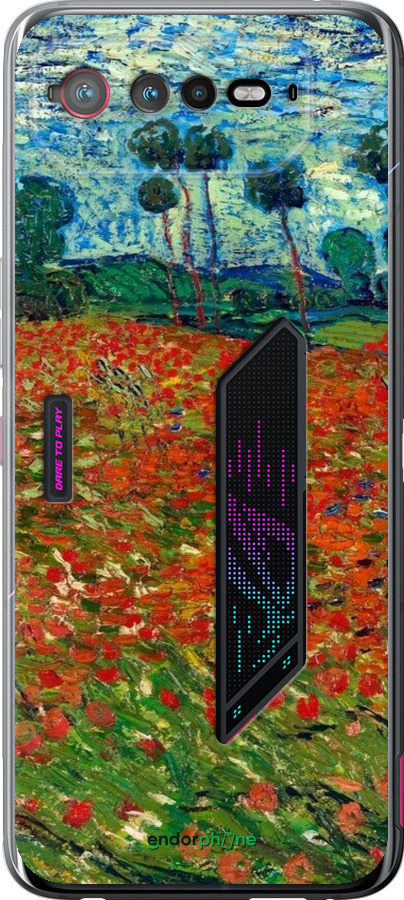 Силиконовый чехол Винсент Ван Гог-Маковое поле для Asus Rog Phone 6 - 6466u-3401 изображение 