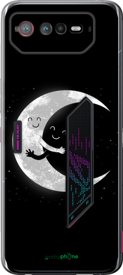 Силіконовий чехол Місячні обійми для Asus Rog Phone 6 - 6508u-3401 изображение 