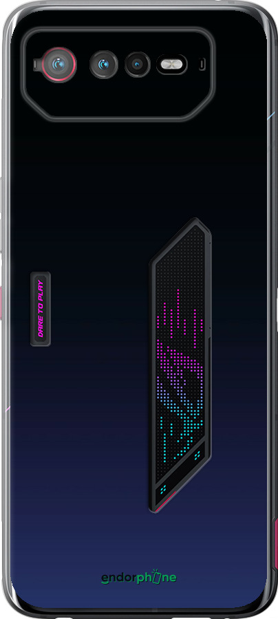 Силіконовий чехол Градієнт у темно-синьому стилі для Asus Rog Phone 6 - 6542u-3401 изображение 
