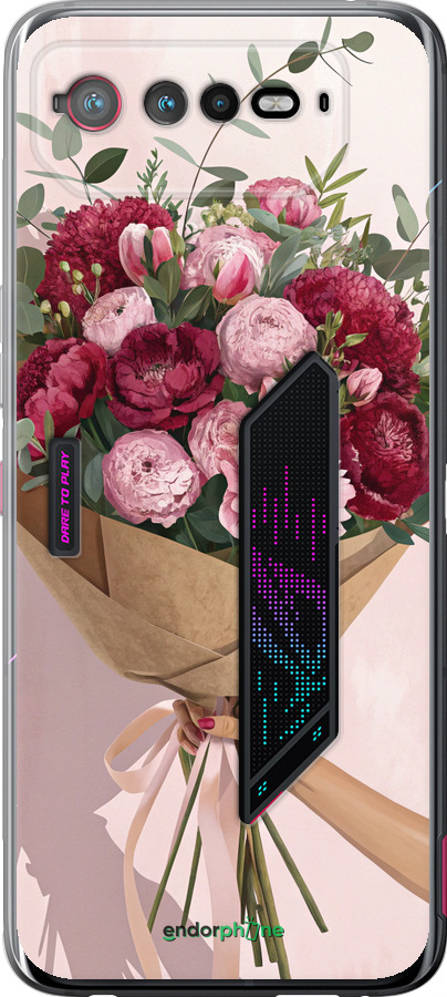 Силіконовий чехол Півонії 1 для Asus Rog Phone 6 - 6705u-3401 изображение 