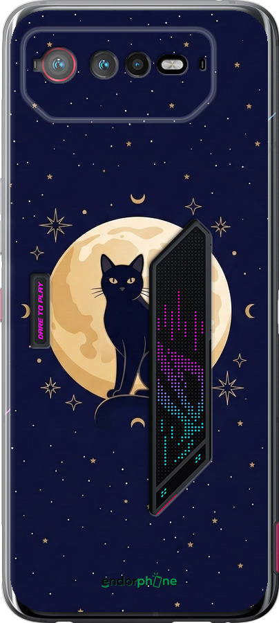 Силиконовый чехол Cute Cat Celestial/Witchy для Asus Rog Phone 6 - 6787u-3401 изображение 