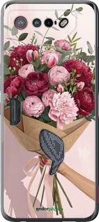 Силіконовий чехол Півонії 1 для Asus Rog Phone 7 - 6705u-3405 изображение 