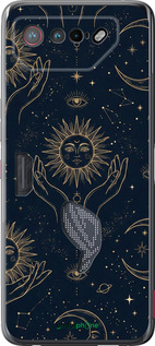 Силіконовий чехол Celestial Harmony: Sun & Moon Gold Mystic Pattern для Asus Rog Phone 7 - 6778u-3405 изображение 