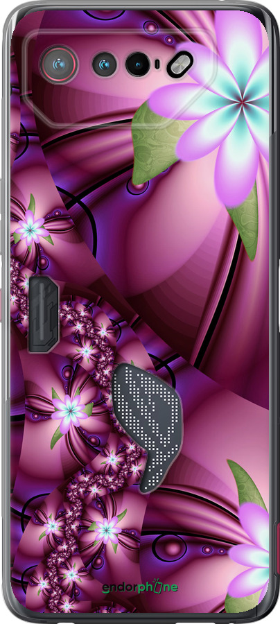 

Силіконовий чохол "Квіткова мозаїка" для Asus Rog Phone 7, Рожевий