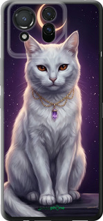 Силиконовый чехол Mystic White Cat Gothic Dark Purple Gold для Asus ROG Phone 8 Pro - 6805u-3697 изображение 