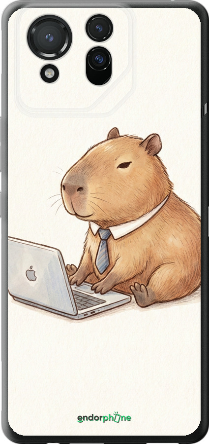 Силиконовый чехол Funny Capybara CEO Working для Asus ROG Phone 8 - 6777u-3696 изображение 