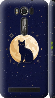 3D пластиковый матовый чехол 'Cute Cat Celestial/Witchy' для Asus ZenFone 2 Laser ZE500KL изображение 3