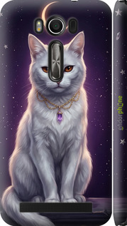 3D пластиковий матовий чехол Mystic White Cat Gothic Dark Purple Gold для Asus ZenFone 2 Laser ZE500KL - 6805m-113 изображение 