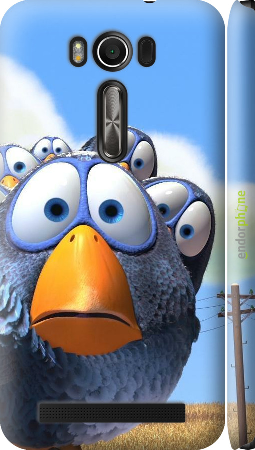 3D пластиковий матовий чехол Angry Birds для Asus ZenFone 2 Laser ZE500KL - 6008m-113 изображение 