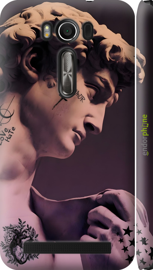 3D пластиковый матовый чехол Давид для Asus ZenFone 2 Laser ZE500KL - 6302m-113 изображение 