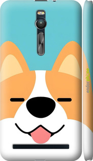 3D пластиковый матовый чехол Корги для Asus Zenfone 2 ZE551ML - 6280m-122 изображение 