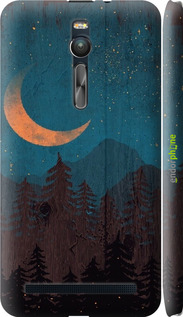 3D пластиковый глянцевый чехол Звездный лес для Asus Zenfone 2 ZE551ML - 6480c-122 изображение 