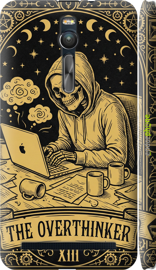 3D пластиковый глянцевый чехол The Overthinker для Asus Zenfone 2 ZE551ML - 6774c-122 изображение 