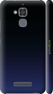 3D пластиковий матовий чехол Градієнт у темно-синьому стилі для Asus Zenfone 3 Max ZC520TL - 6542m-442 изображение 
