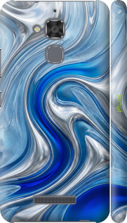 3D пластиковий матовий чехол Liquid Chrome для Asus Zenfone 3 Max ZC520TL - 6781m-442 изображение 