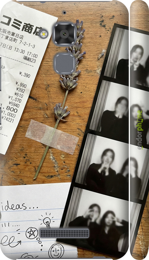 3D пластиковый матовый чехол Aesthetic Scrapbook Collage для Asus Zenfone 3 Max ZC520TL - 6773m-442 изображение 