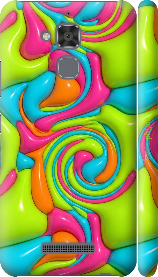 3D пластиковый матовый чехол Y2K Jelly Dream для Asus Zenfone 3 Max ZC520TL - 6780m-442 изображение 