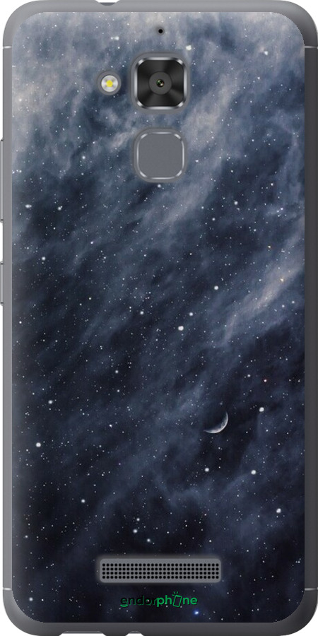 Силіконовий чехол Сині хмари, Синій місяць для Asus Zenfone 3 Max ZC520TL - 6398u-442 изображение 