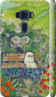 3D пластиковый матовый чехол Грустное привидение для Asus Zenfone 3 ZE520KL - 6403m-449 изображение 