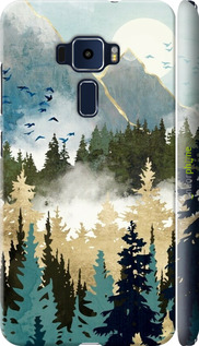 3D пластиковый матовый чехол С изображением лесного пейзажа для Asus Zenfone 3 ZE520KL - 6548m-449 изображение 